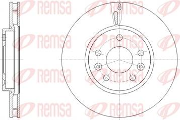 Remsa 62130.10 - Гальмівний диск autocars.com.ua