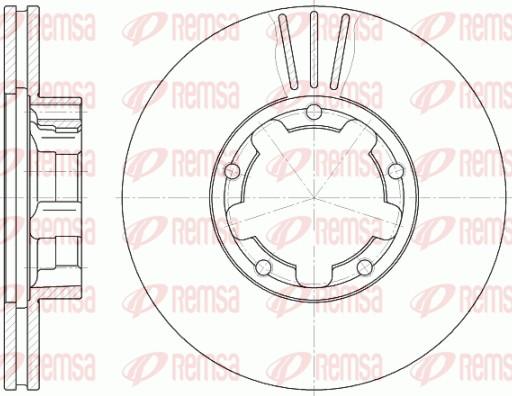 Remsa 6234.11 - Гальмівний диск autocars.com.ua