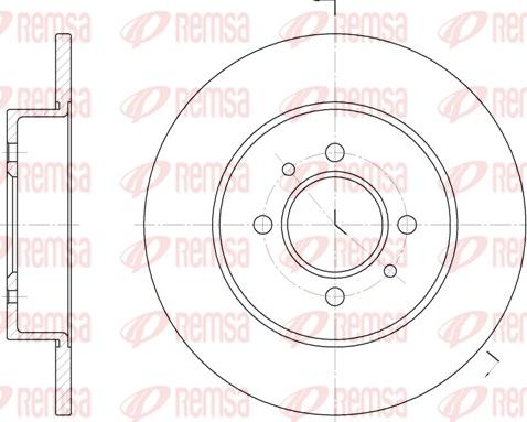 Remsa 6239.00 - Гальмівний диск autocars.com.ua