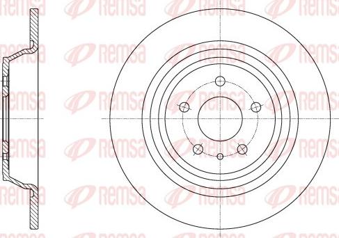 Remsa 62516.00 - Тормозной диск avtokuzovplus.com.ua