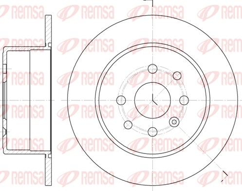 Remsa 6252.00 - Гальмівний диск autocars.com.ua