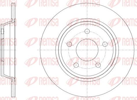 Remsa 62522.00 - Тормозной диск avtokuzovplus.com.ua