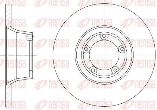 Remsa 6253.00 - Гальмівний диск autocars.com.ua