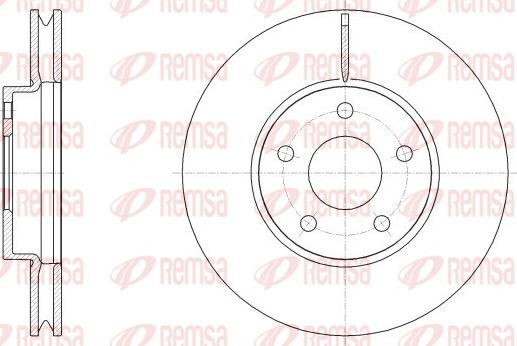 Remsa 62533.10 - Тормозной диск avtokuzovplus.com.ua