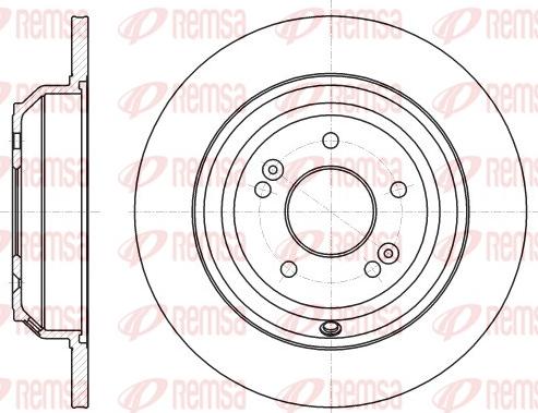 Remsa 62542.00 - Гальмівний диск autocars.com.ua