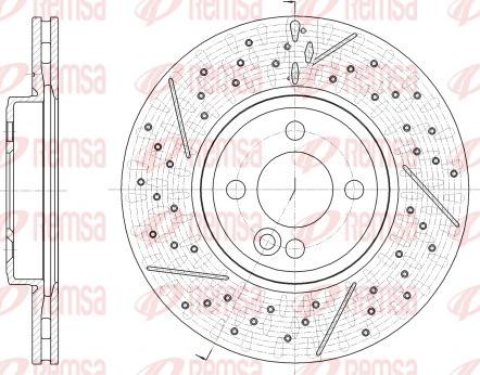 Remsa 62543.10 - Тормозной диск avtokuzovplus.com.ua