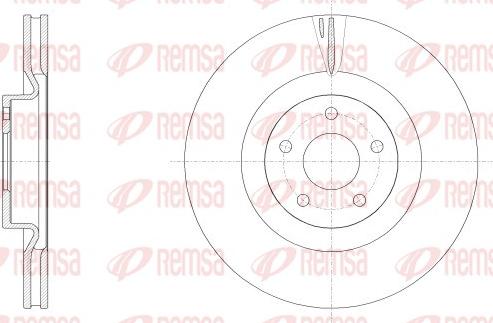 Remsa 62558.10 - Тормозной диск avtokuzovplus.com.ua