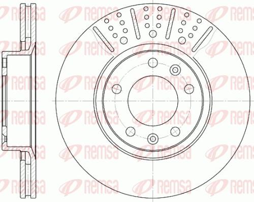 Remsa 6265.10 - Гальмівний диск autocars.com.ua