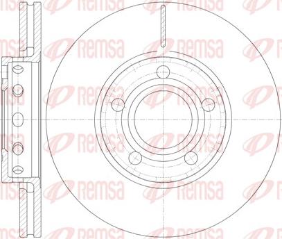 Remsa 6268.10 - Тормозной диск avtokuzovplus.com.ua