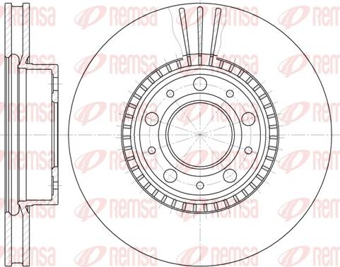 Remsa 6304.10 - Тормозной диск avtokuzovplus.com.ua