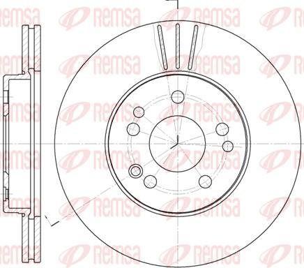 Remsa 6314.10 - Гальмівний диск autocars.com.ua