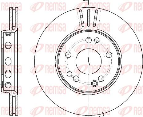 Remsa 6318.10 - Гальмівний диск autocars.com.ua