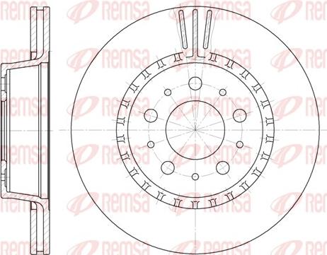 Remsa 6325.10 - Гальмівний диск autocars.com.ua