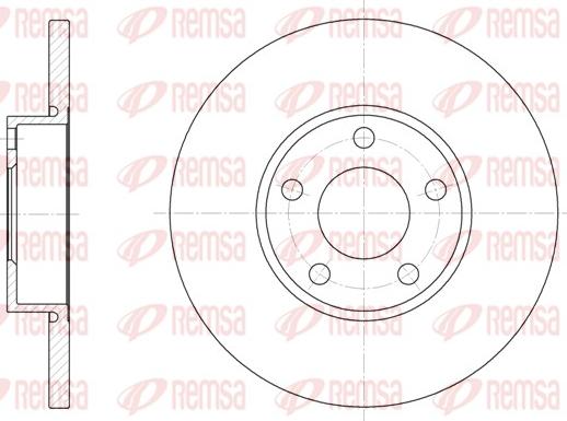 Remsa 6327.00 - Тормозной диск avtokuzovplus.com.ua