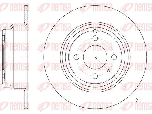 Remsa 6335.00 - Гальмівний диск autocars.com.ua