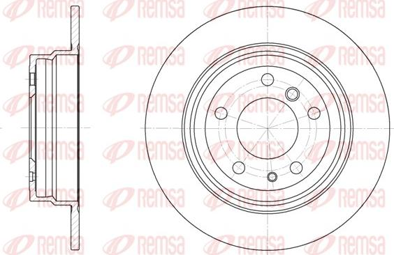 Remsa 6342.00 - Гальмівний диск autocars.com.ua