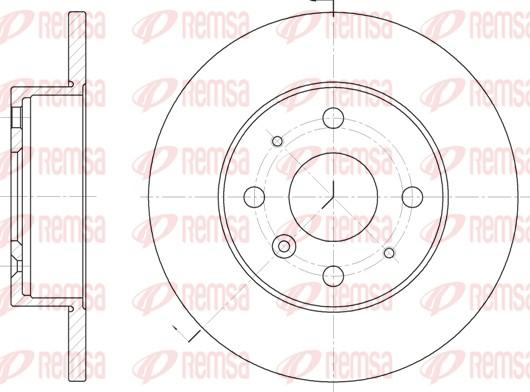 Remsa 6363.00 - Гальмівний диск autocars.com.ua