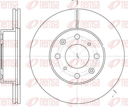 Remsa 6366.10 - Тормозной диск avtokuzovplus.com.ua