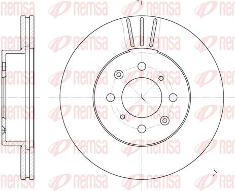 Remsa 6367.10 - Тормозной диск avtokuzovplus.com.ua