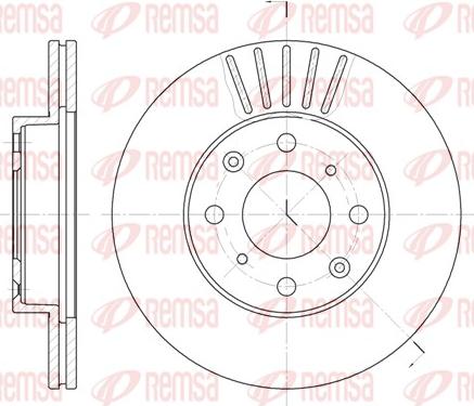 Remsa 6369.10 - Гальмівний диск autocars.com.ua