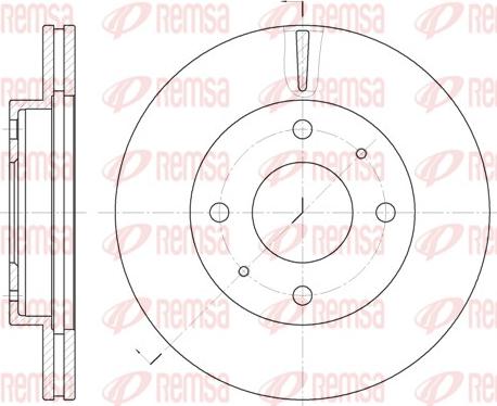 Remsa 6376.10 - Тормозной диск avtokuzovplus.com.ua