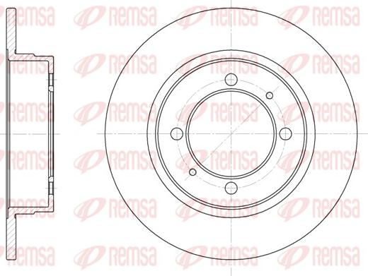 Remsa 6390.00 - Гальмівний диск autocars.com.ua