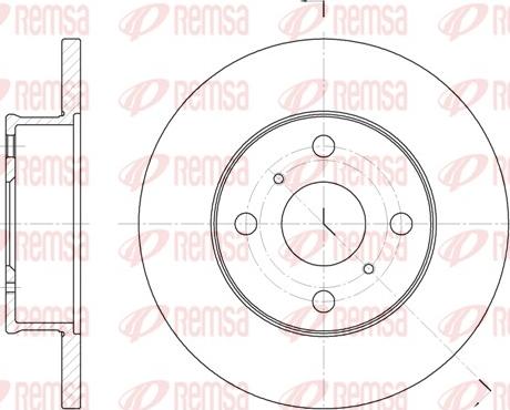 Remsa 6401.00 - Гальмівний диск autocars.com.ua