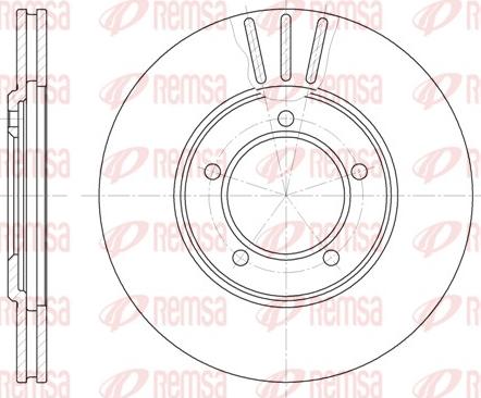 Remsa 6404.10 - Тормозной диск avtokuzovplus.com.ua