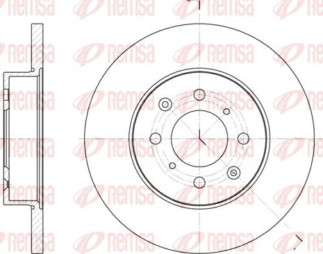 Remsa 6451.00 - Гальмівний диск autocars.com.ua