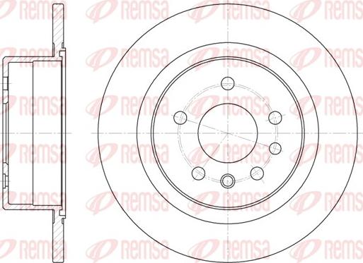 Remsa 6488.00 - Тормозной диск avtokuzovplus.com.ua