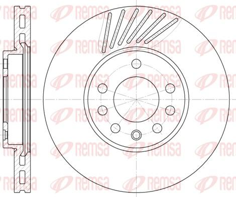 Remsa 6494.10 - Диск тормозной OPEL VECTRA B передн. пр-во Remsa autocars.com.ua