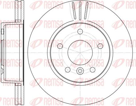 Remsa 6503.10 - Тормозной диск avtokuzovplus.com.ua