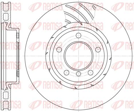 Remsa 6508.10 - Гальмівний диск autocars.com.ua