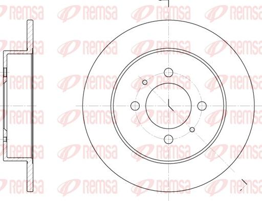 Remsa 6531.00 - Тормозной диск avtokuzovplus.com.ua