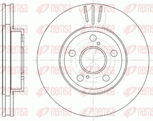 Remsa 6540.10 - Гальмівний диск autocars.com.ua