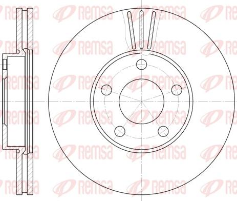 Remsa 6549.10 - Гальмівний диск autocars.com.ua