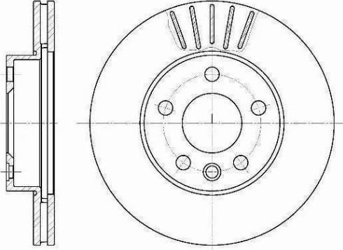 BOSCH 986478846 - Гальмівний диск autocars.com.ua