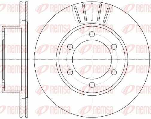 Remsa 6562.10 - Тормозной диск avtokuzovplus.com.ua