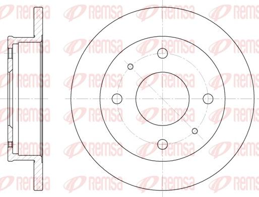 Remsa 6568.00 - Гальмівний диск autocars.com.ua