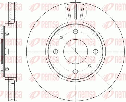 Remsa 6585.10 - Тормозной диск avtokuzovplus.com.ua