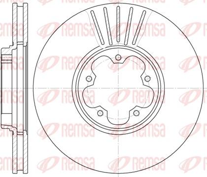 Remsa 6609.10 - Тормозной диск avtokuzovplus.com.ua