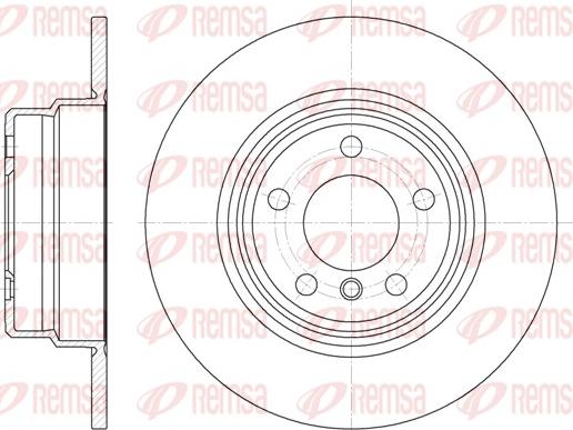 Remsa 6632.00 - Гальмівний диск autocars.com.ua