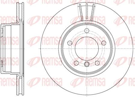 Remsa 6653.10 - Тормозной диск avtokuzovplus.com.ua