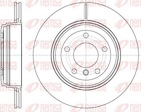 Remsa 6654.10 - Тормозной диск avtokuzovplus.com.ua