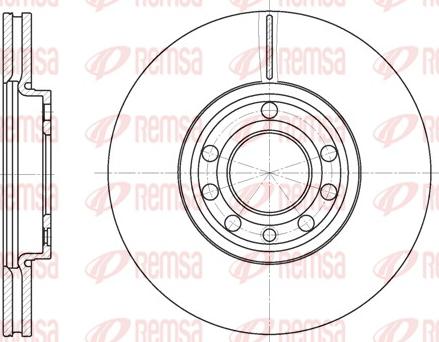 Remsa 6689.10 - Диск гальмівний FIAT. OPEL. SAAB. передн.. вент. вир-во REMSA autocars.com.ua