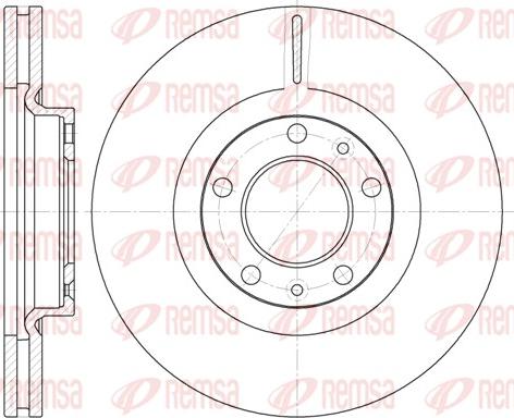 Remsa 6693.10 - Гальмівний диск autocars.com.ua