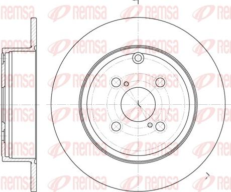 Remsa 6705.00 - Тормозной диск avtokuzovplus.com.ua