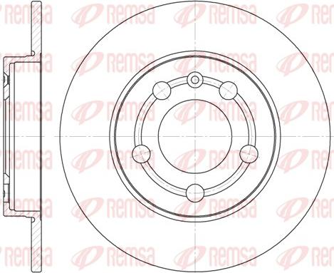 Remsa 6718.00 - Гальмівний диск autocars.com.ua