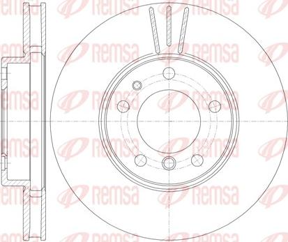 Remsa 6778.10 - Тормозной диск avtokuzovplus.com.ua