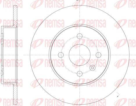 Remsa 6789.00 - Гальмівний диск autocars.com.ua